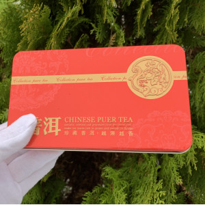 Шу пуэр подарочный клейкий ароматный рис 15 шт